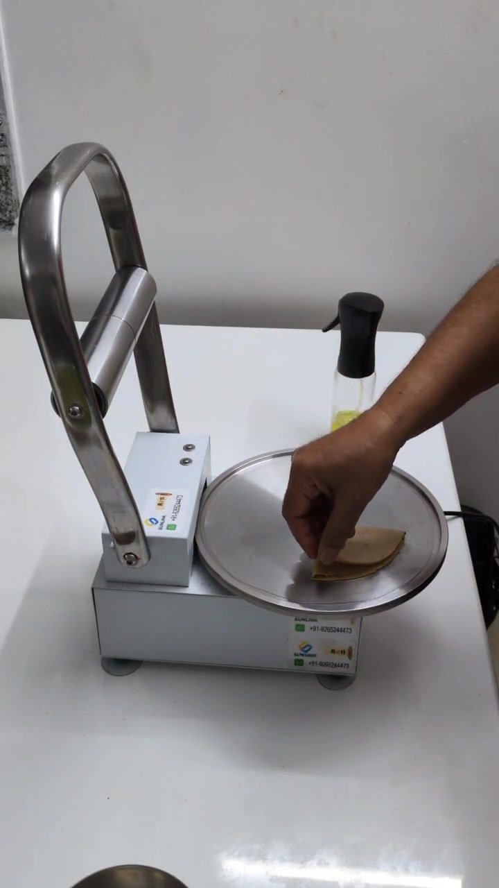 RotiMitra Paratha Demo Paratha preparation shown with the RotiMitra machine